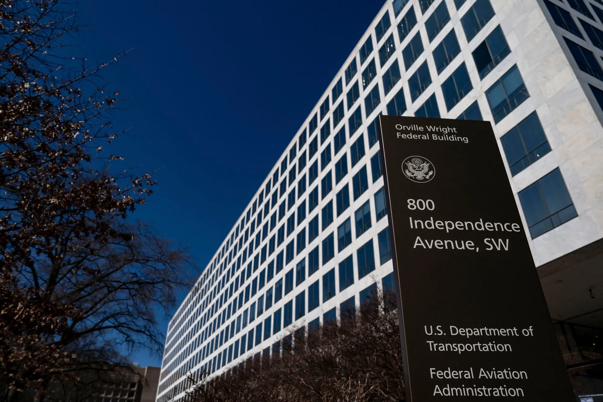 The Federal Aviation Administration (FAA) headquarters at the Orville Wright building&nbsp;in Washington, DC.