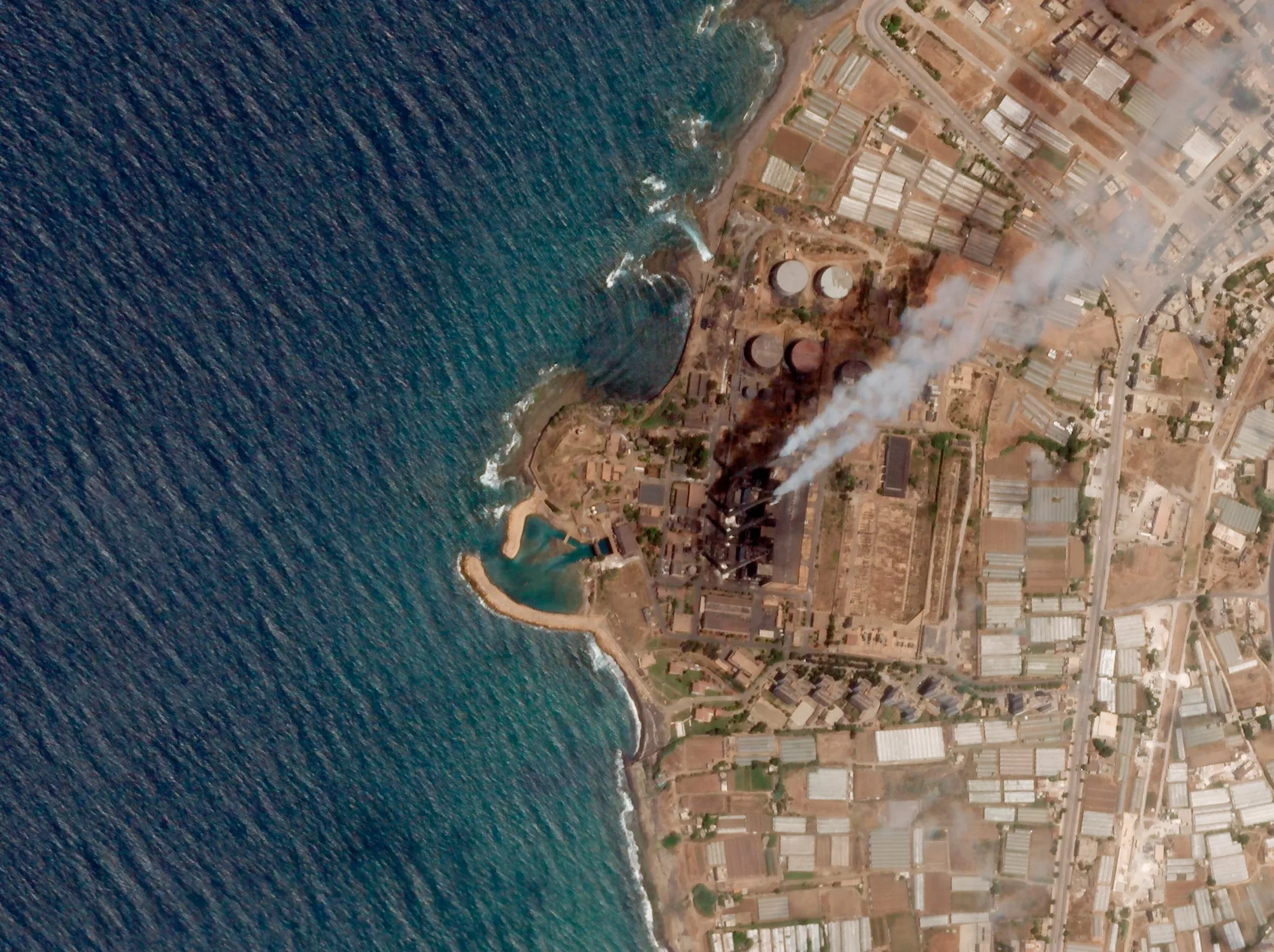 The Baniyas Thermal Station in Baniyas, Syria, on June 20.&nbsp;