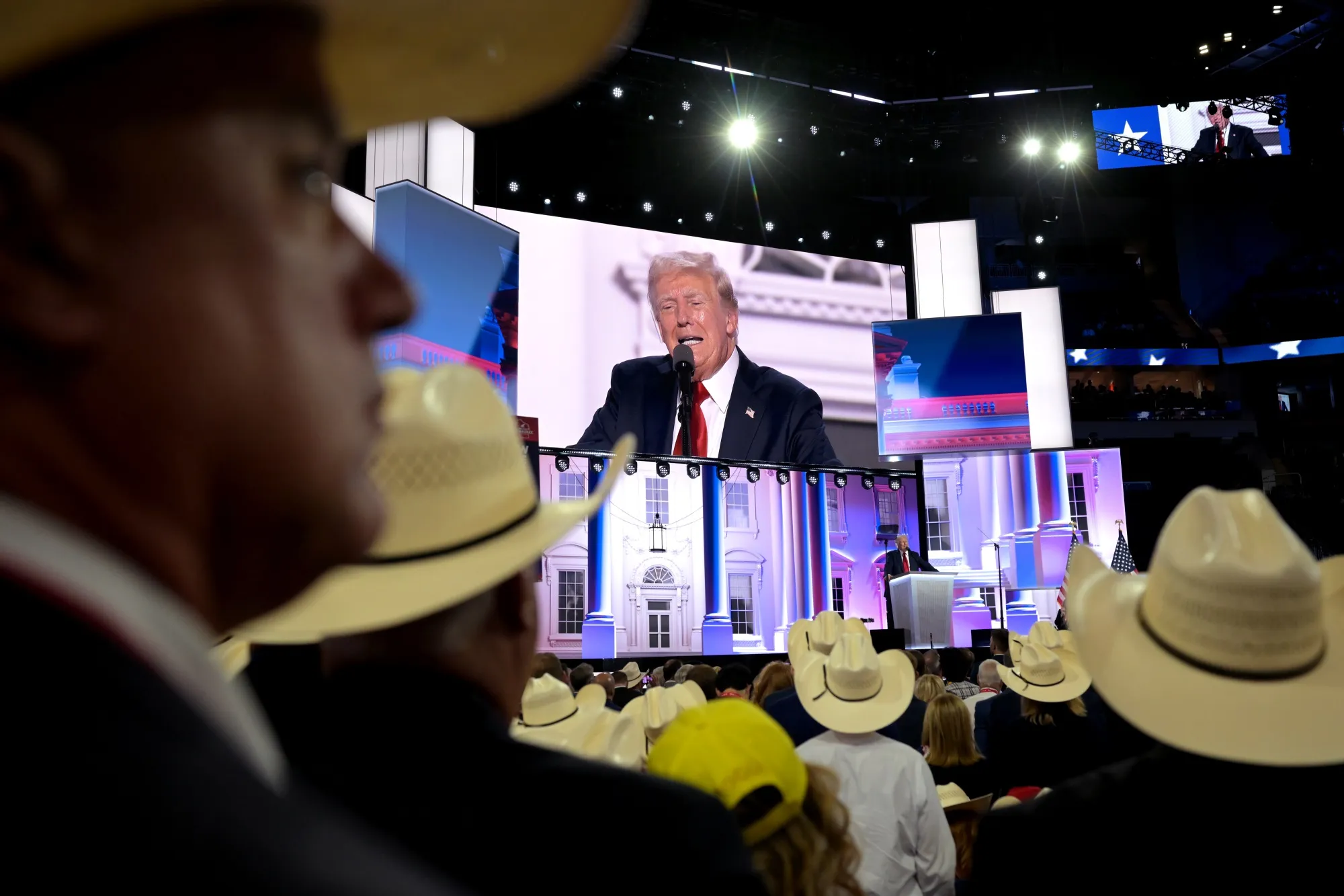 Donald Trump on Thursday championed riches from oil drilling, casting energy development as a potential economic boon for the country.