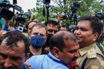 Police detain Rahul Gandhi during a protest&nbsp;in Delhi, India, on Aug.&nbsp;5