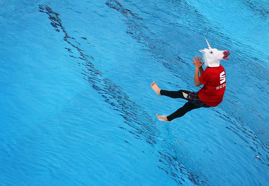 Making a splash.