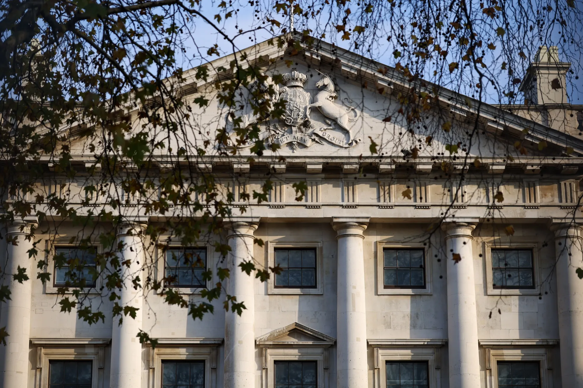 The facade of one of the buildings at the Royal Mint Court office complex, which China bough as the site of its London embassy.