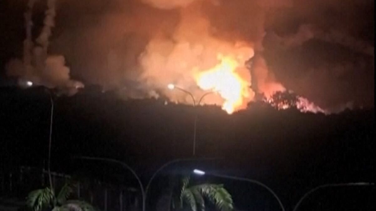 Video Shows Explosions in Venezuela