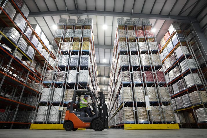 A warehouse in the UK.