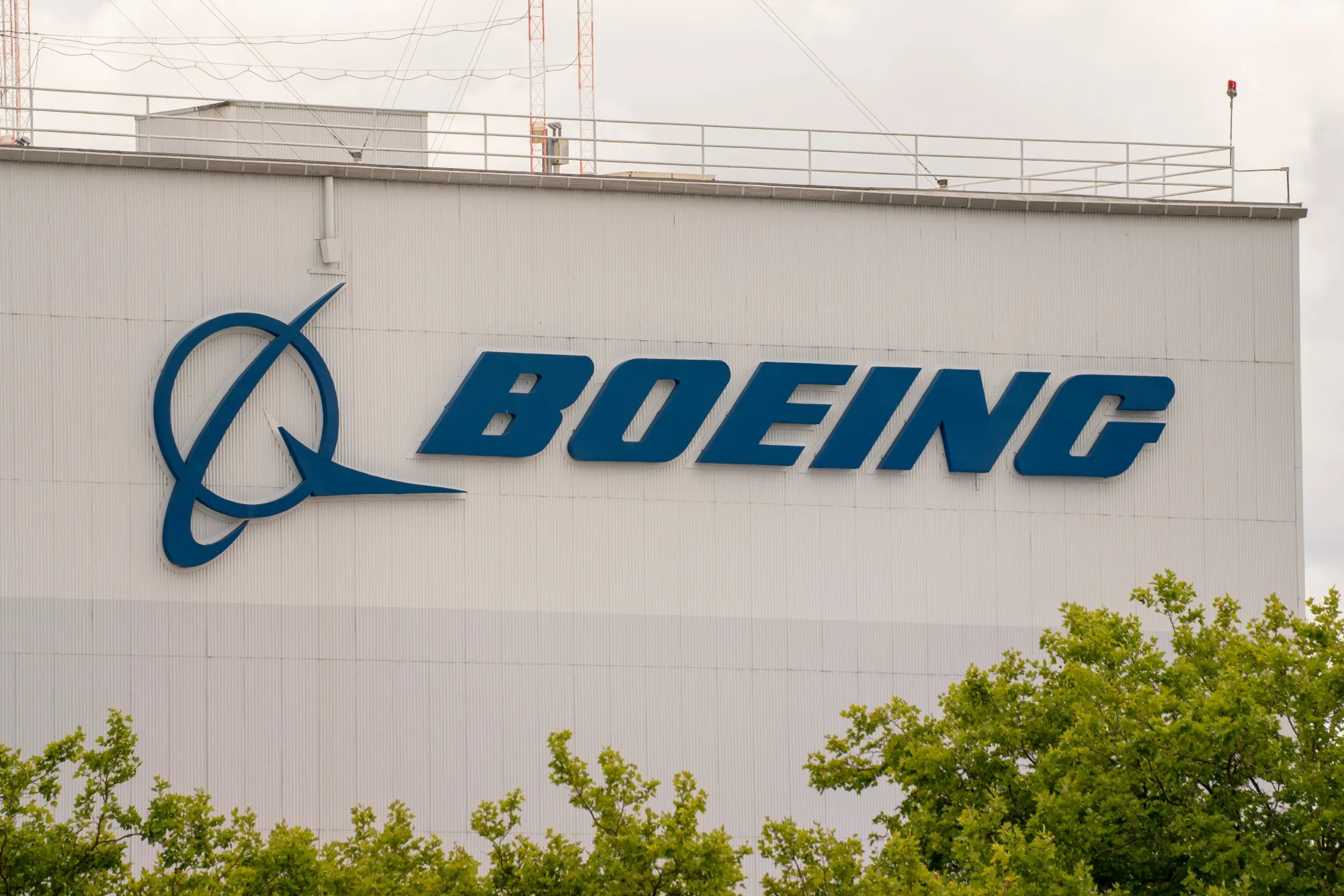 The Boeing logo.