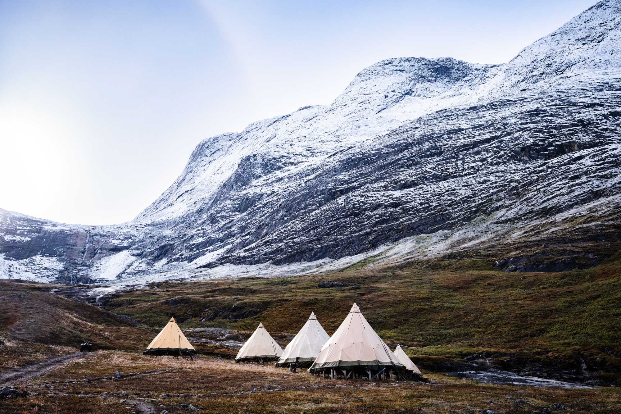Nomad Greenland's Camp Kiattua lies in the secluded Kiattua Valley, a 90-minute boat ride from the capital city of Nuuk. Photographer: Jackie Caradonio/Bloomberg