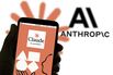 In this photo illustration, the logo of Anthropic's AI