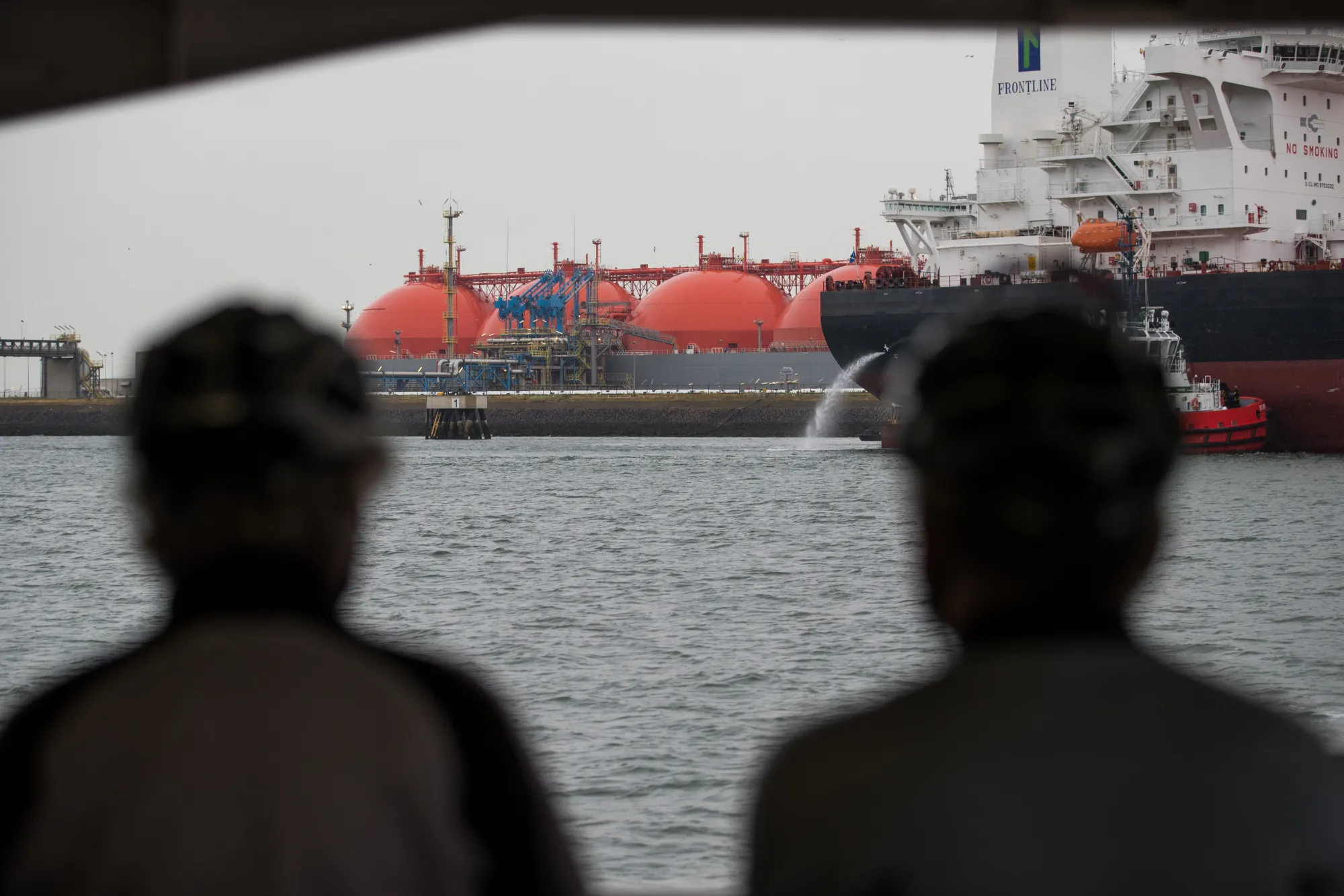 An LNG tanker&nbsp;in the Port of Rotterdam in Rotterdam, Netherlands.