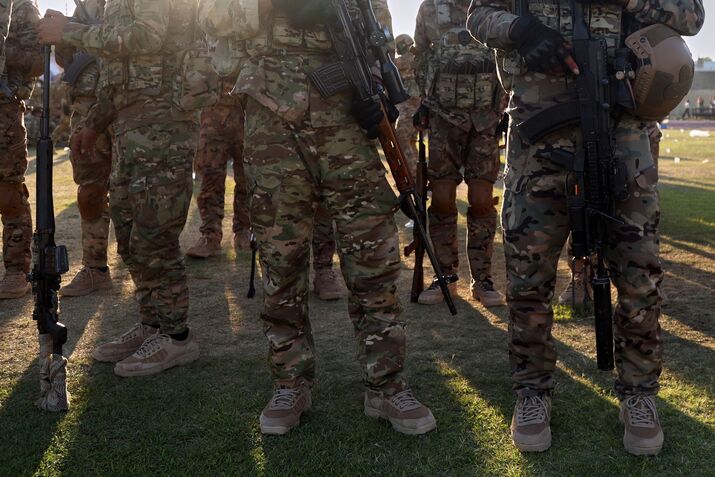 Syrian Democratic Forces soldiers.