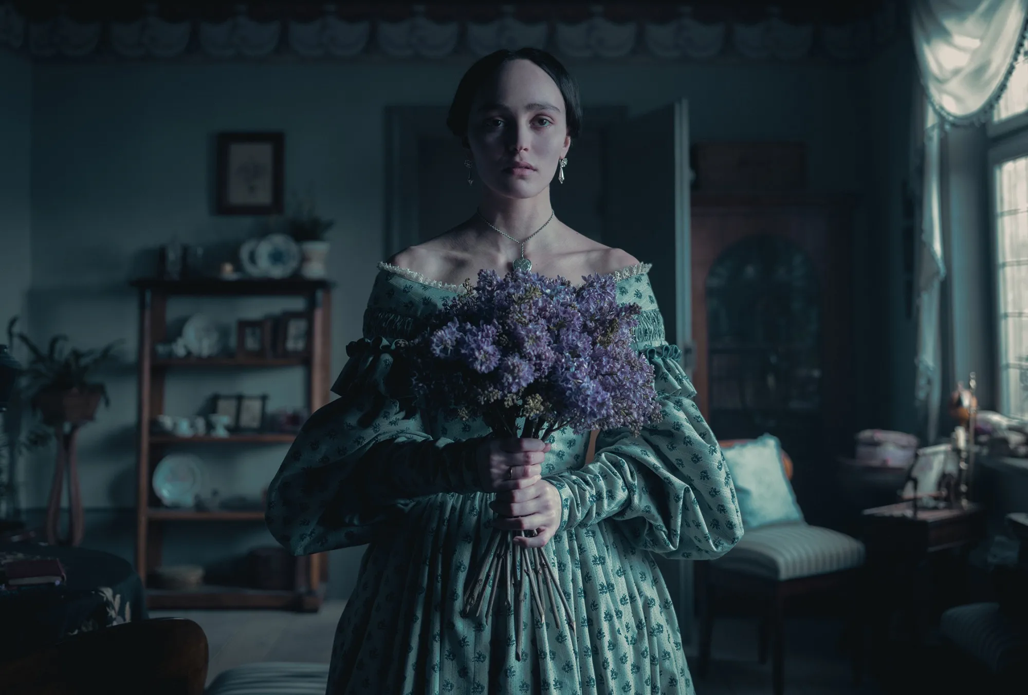 Lily-Rose Depp stars as Ellen Hutter in director Robert Eggers’ Nosferatu.