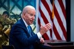 President Joe Biden speaks to members of the media in Washington, D.C., on June 1. 