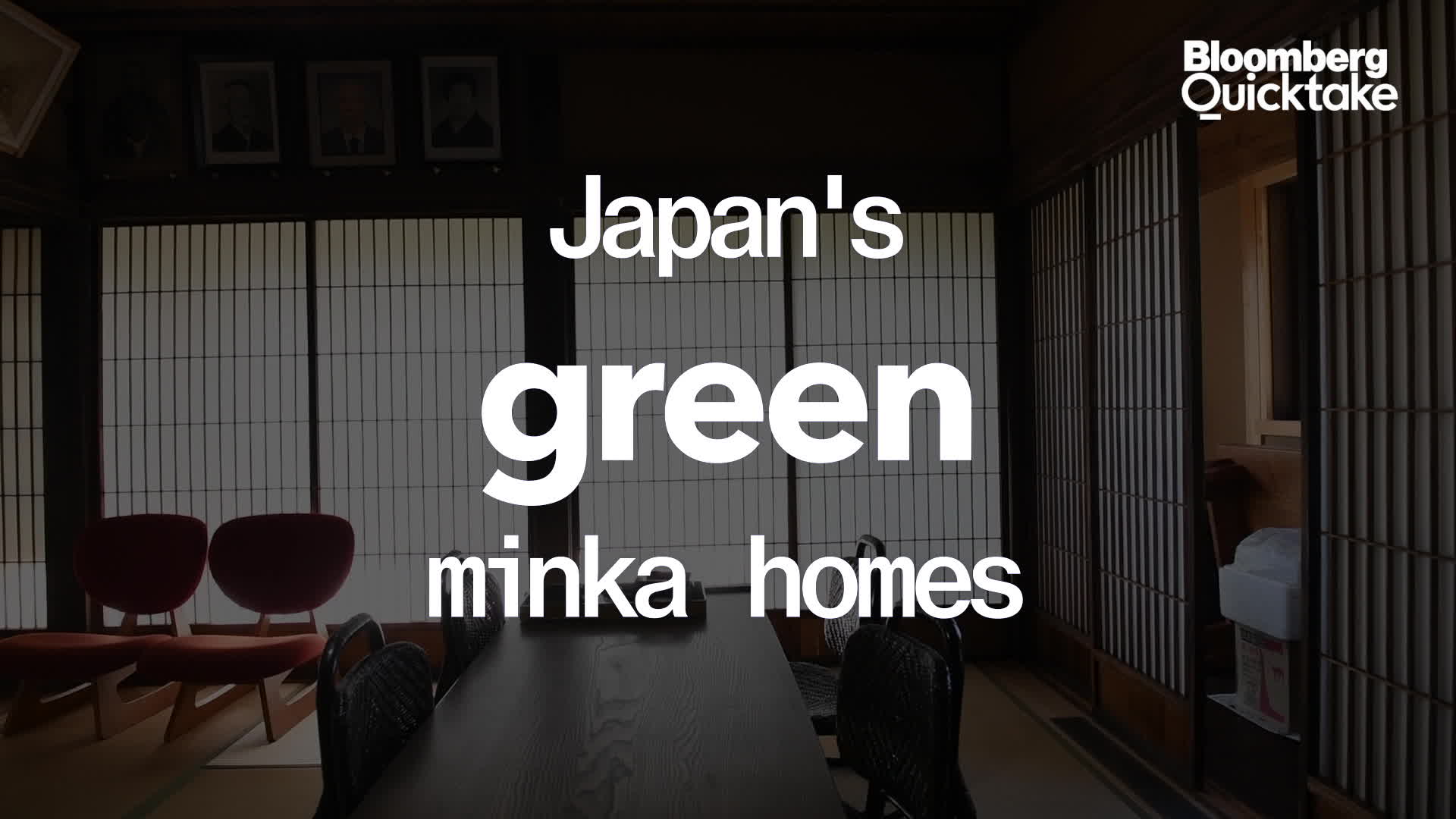 Watch Japan’s Green Minka Homes Bloomberg