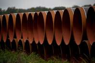 Construction of Nord Stream 2's Onshore European Gas Pipeline Link 