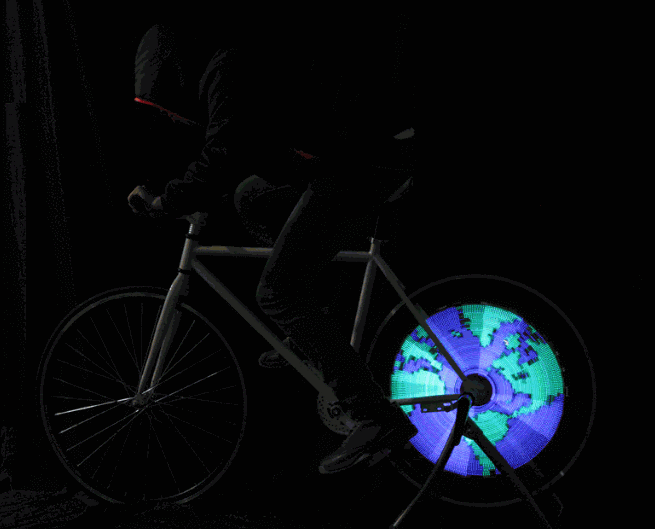 The High-Tech Balight Bike-Wheel Light Projects Animated Designs and Photos  - Bloomberg