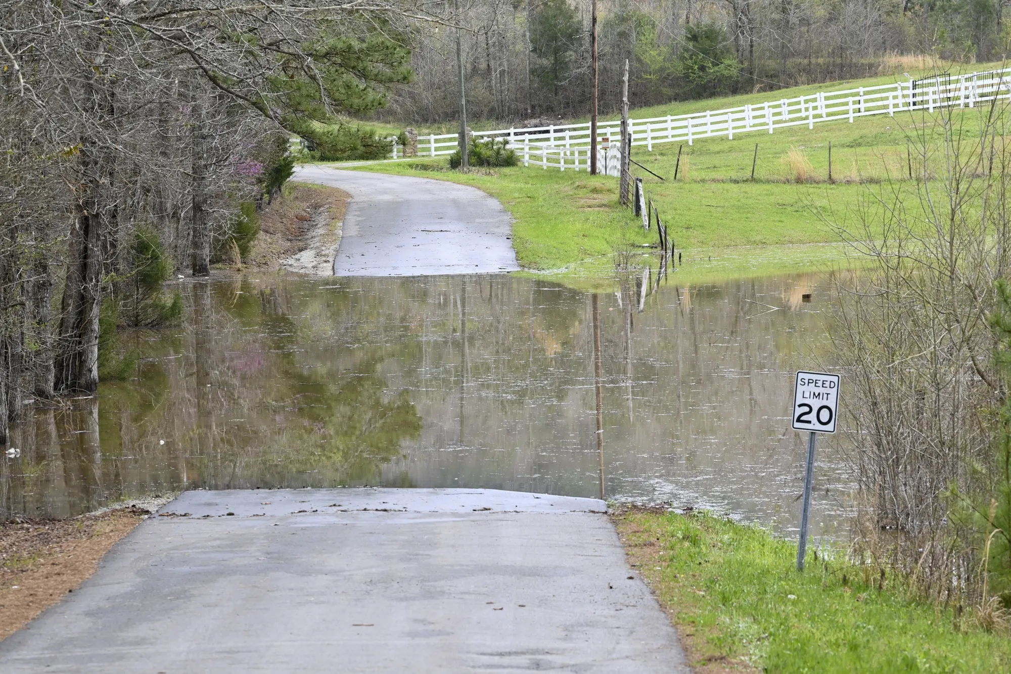 Flooding in&nbsp;Ohatchee, Alabama&nbsp;— about 50 miles northeast of Birmingham — in March 2021.