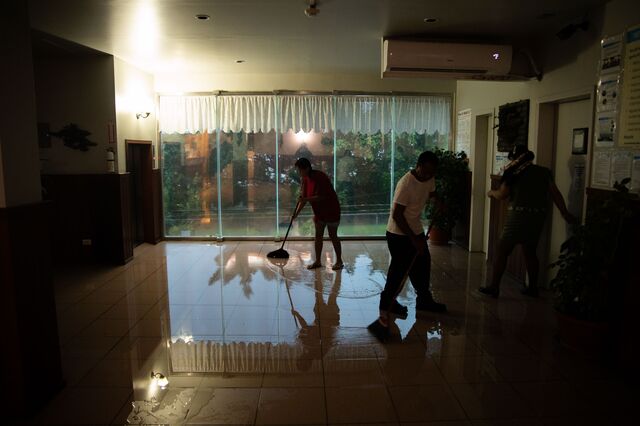 A tropical storm with high winds and flooding hit Palau on Oct. 30. Residents say the incidence of such weather events has soared in recent years. 