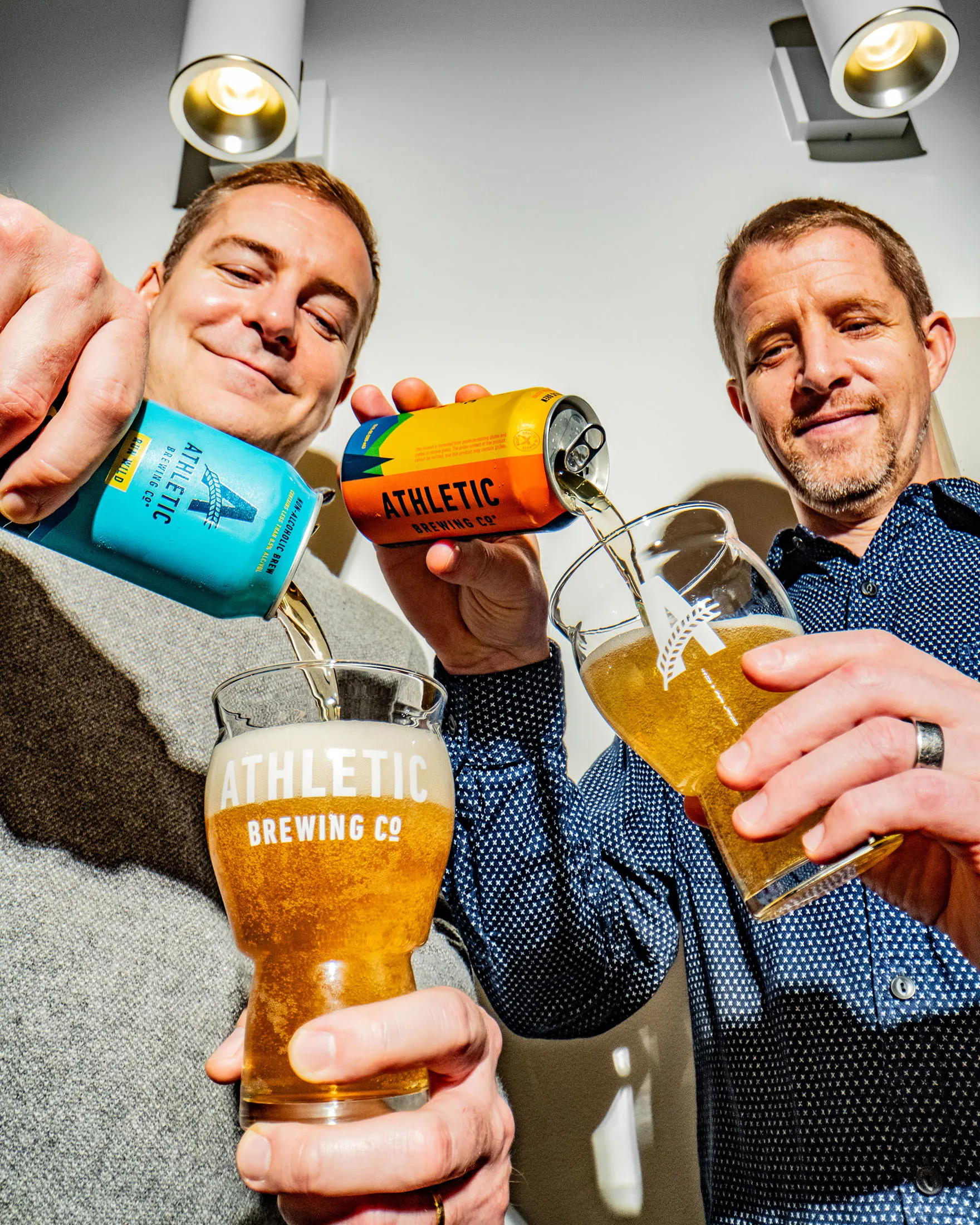 Athletic Brewing Co. founders Bill Shufelt&nbsp;and John Walker.