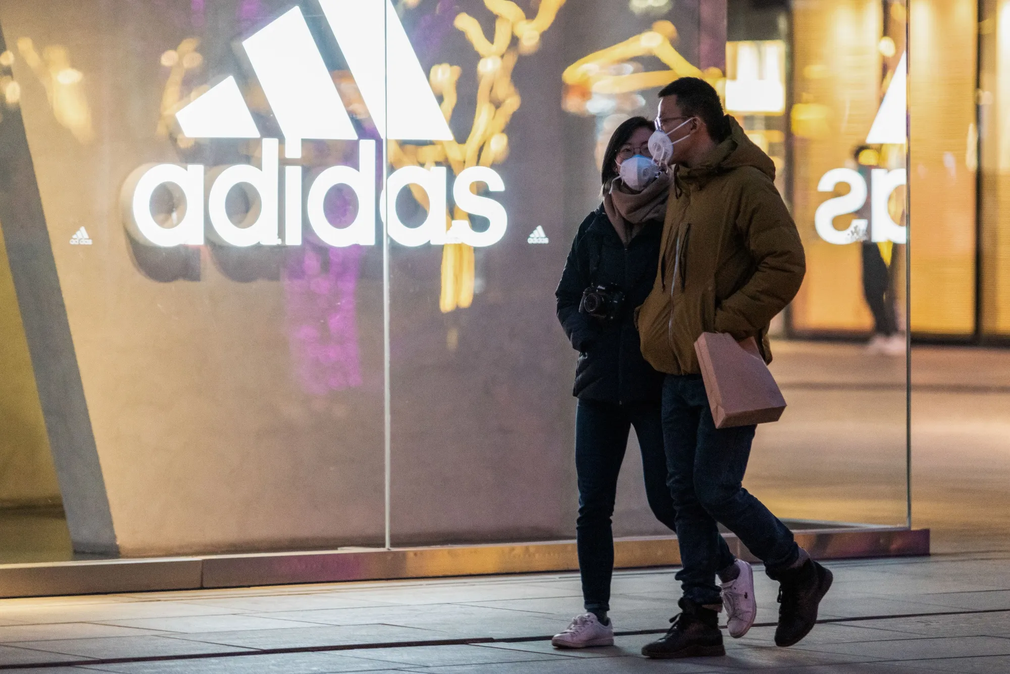 Adidas store in Beijing in February.