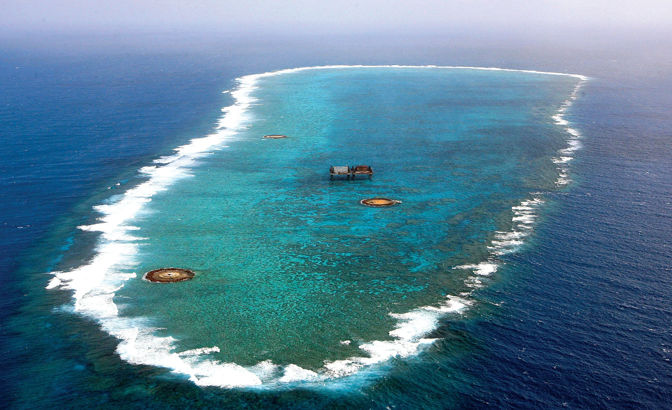 Okinotorishima is an island in Japan’s economic zone.
