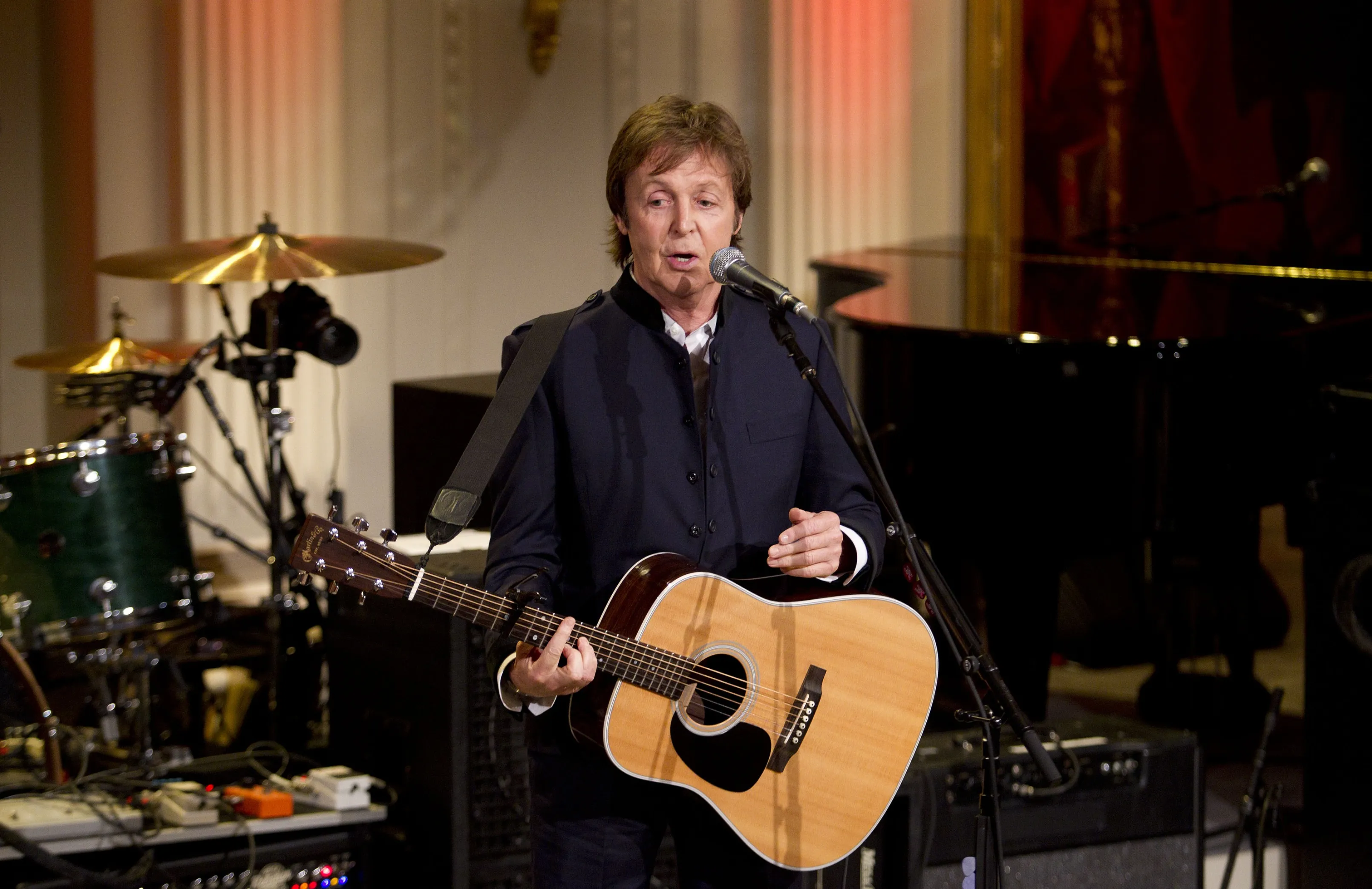 Still singing for his supper.