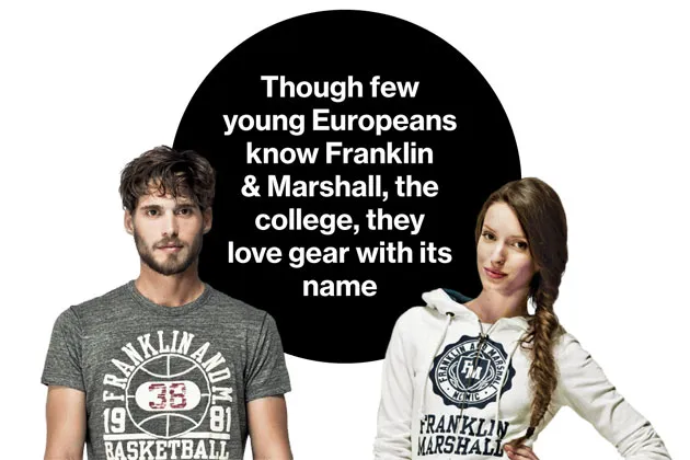 European Clothiers Cash In on U.S. College Ties