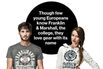 European Clothiers Cash In on U.S. College Ties