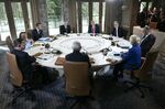 A working session during the G7 Summit in Kananaskis, Alberta, on June 16.