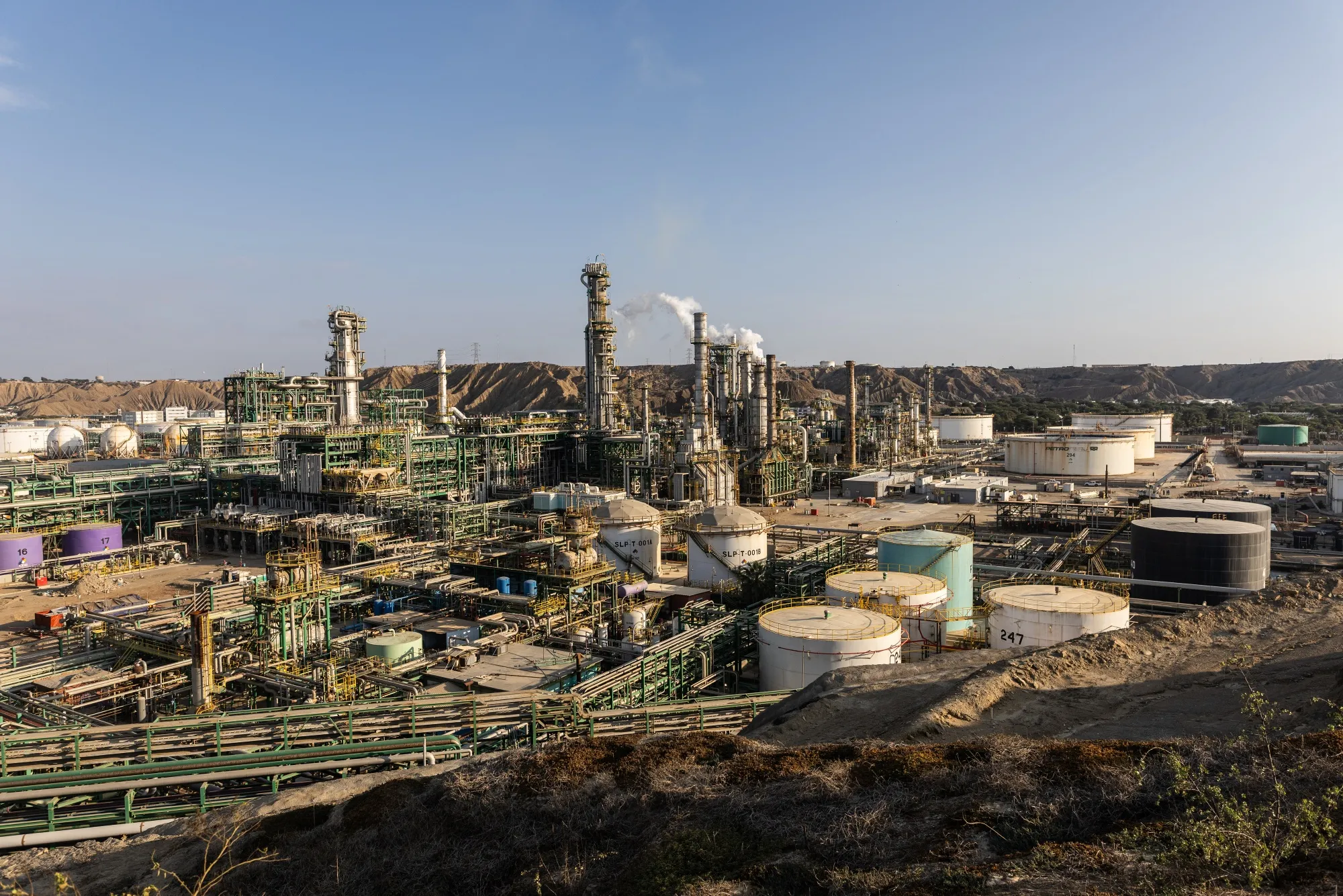The Petroperu refinery in Piura, Peru.