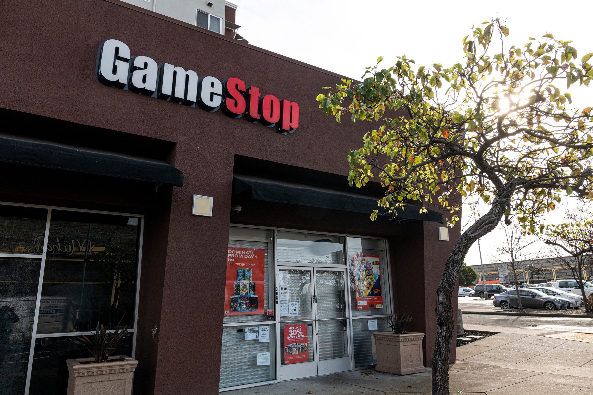 A GameStop store in Emeryville, California, United States, Wednesday, January 27, 2021. The breathtaking rise of GameStop Corp.  showed no signs of slowing down on Wednesday, with bullish day traders keeping the upper hand over short sellers who began to capitulate.