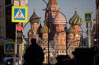 Russia's Kremlin Government District as Ruble Jumps