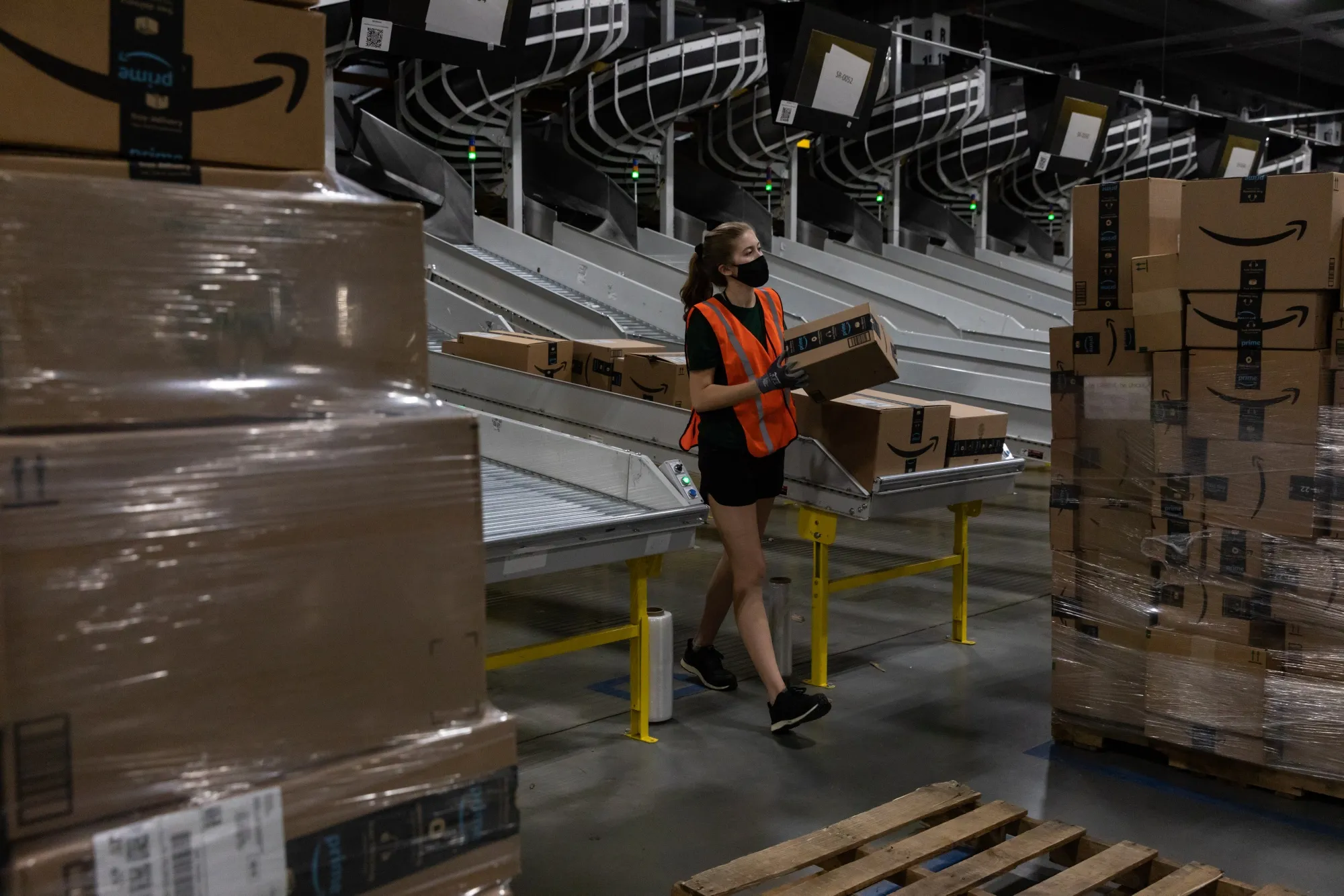 Operations Inside An Amazon Facility On Prime Day