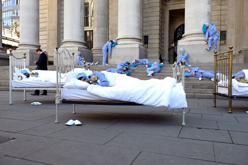 TransferWise staged a 2015 protest in London calling on consumers to 'wake up' to hidden foreign exchange fees.