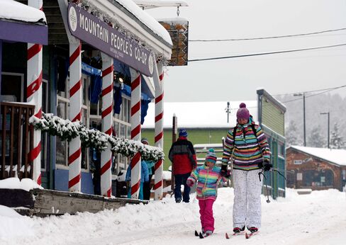 Snow in Nederland, Colorado.