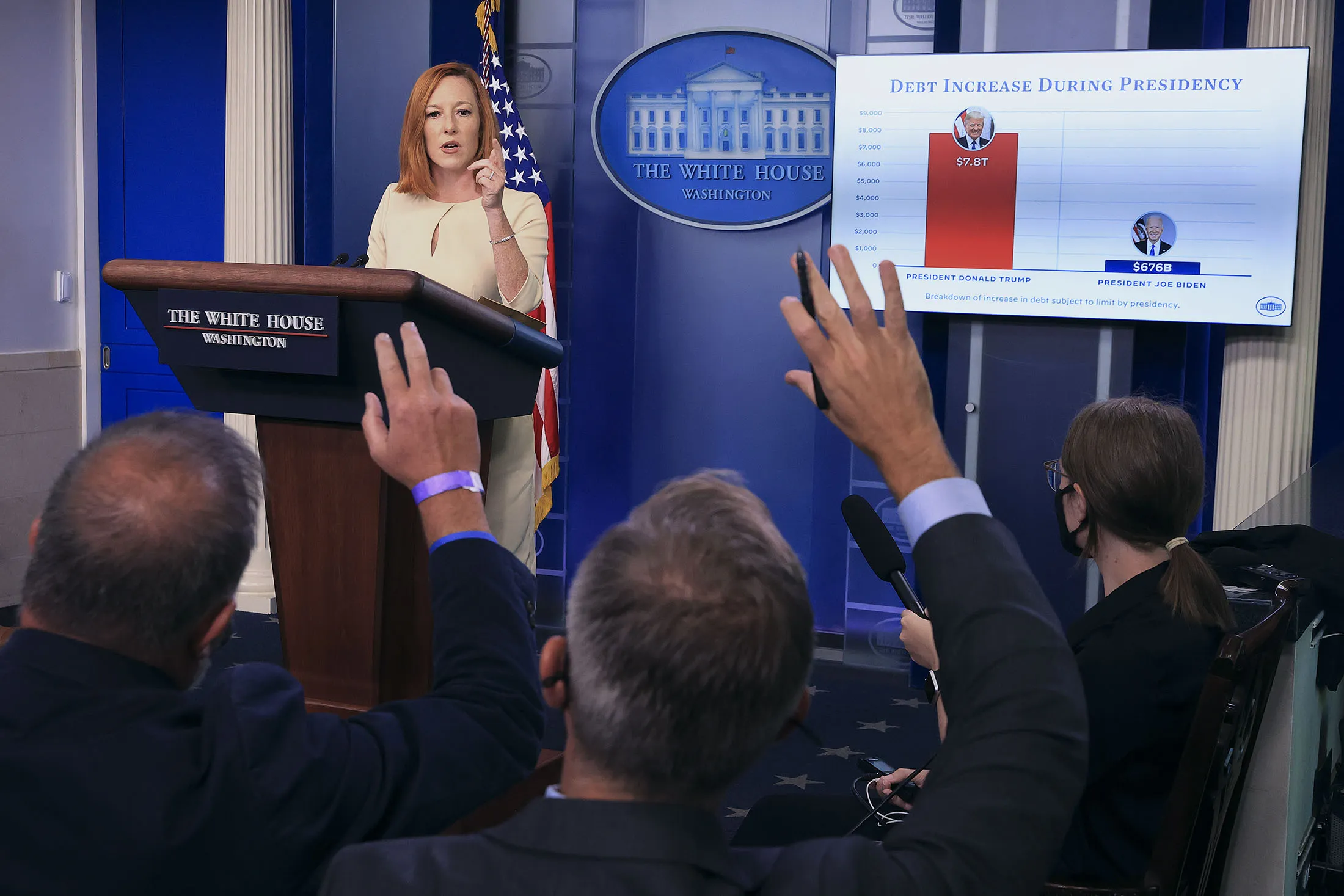 White House Press Secretary&nbsp;Jen Psaki at the White House on Oct. 4.