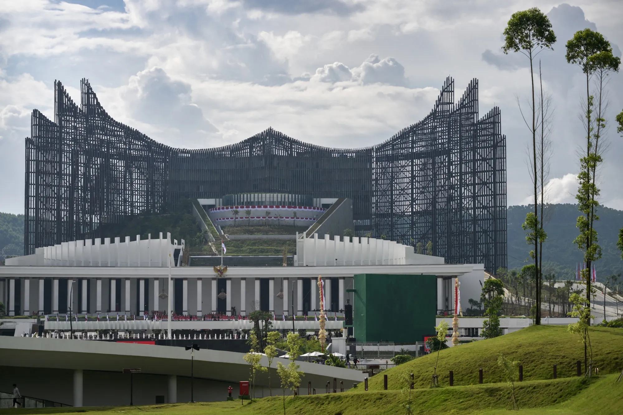 The presidential palace in the future capital Nusantara.