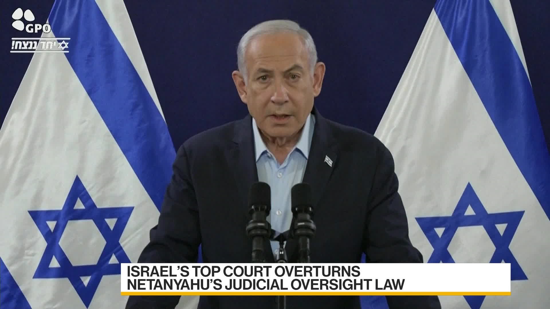 Watch Israel's Top Court Overturns Judicial Oversight Law - Bloomberg