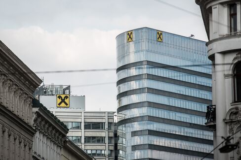 The Raiffeisen Bank International AG Offices Stand in Vienna