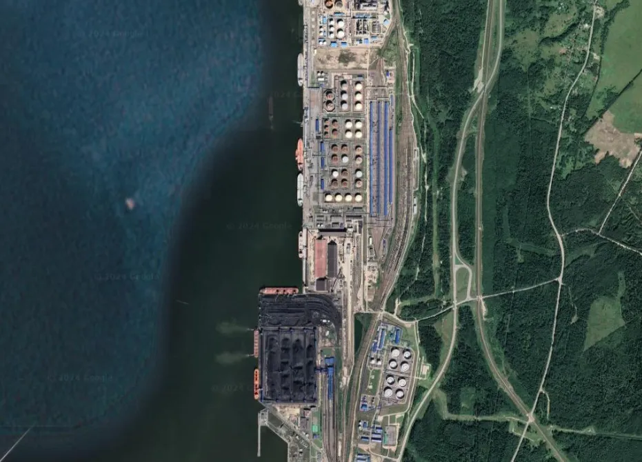 Novatek&nbsp;site near&nbsp;Ust-Luga, Russia.