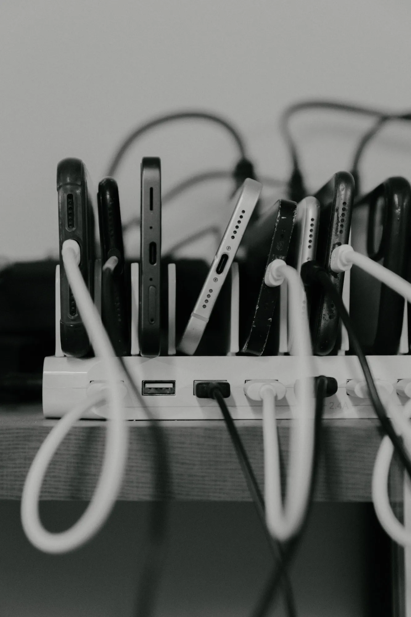 Confiscated evidence at the Internet Crimes Against Children Task Force office in Cleveland, Ohio. 