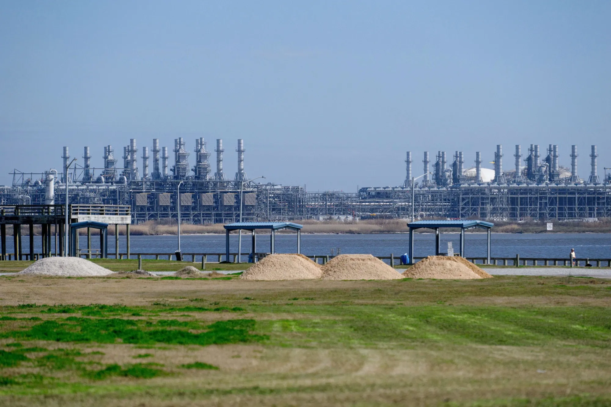 A liquefied&nbsp;natural gas (LNG) export terminal in Cameron, Louisiana.