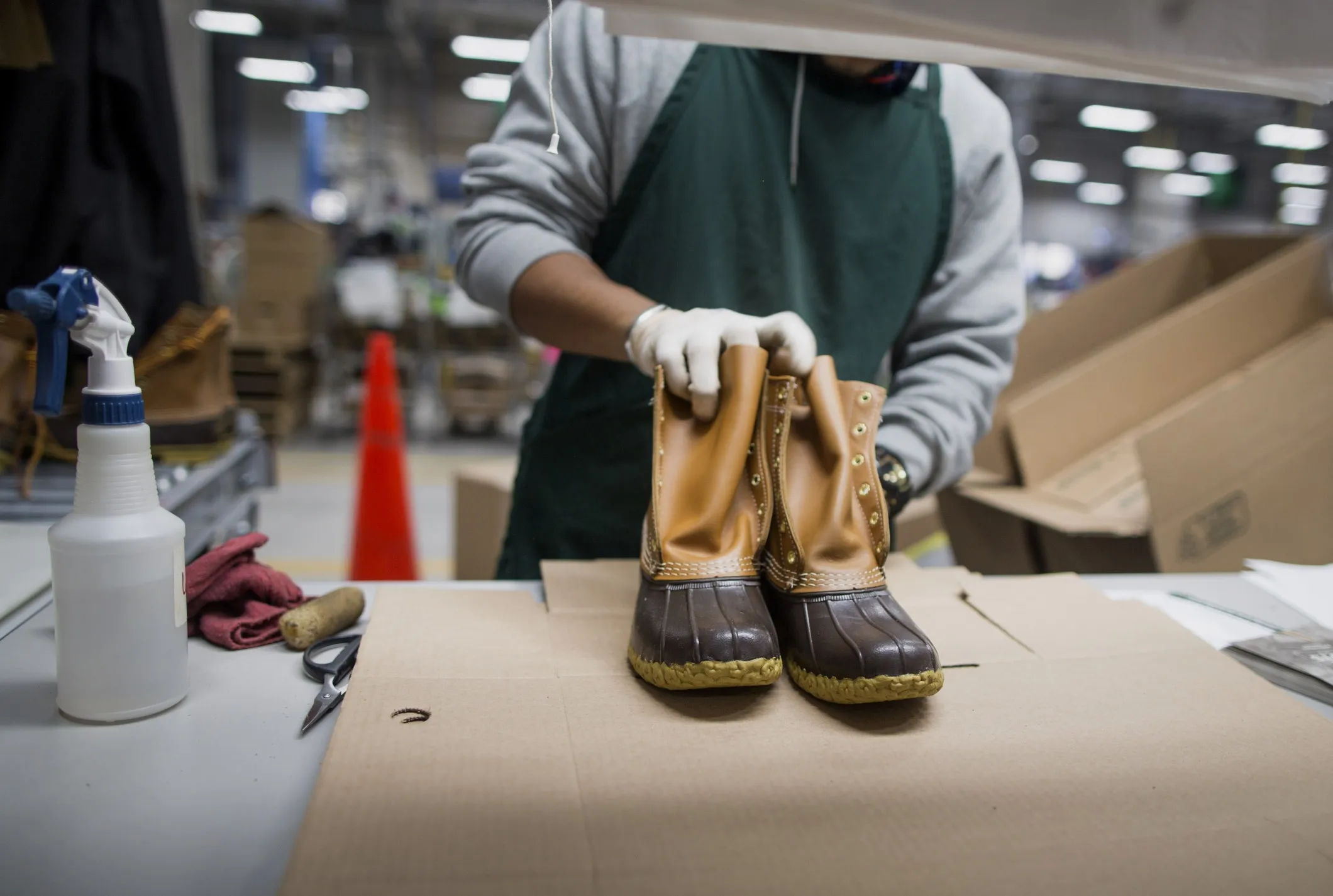 The L.L. Bean Inc. manufacturing facility in Brunswick, Maine.