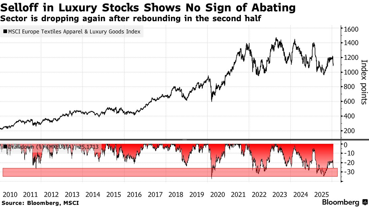 Luxury Investors Eye Tough Earnings Season After Stock Selloff - Bloomberg