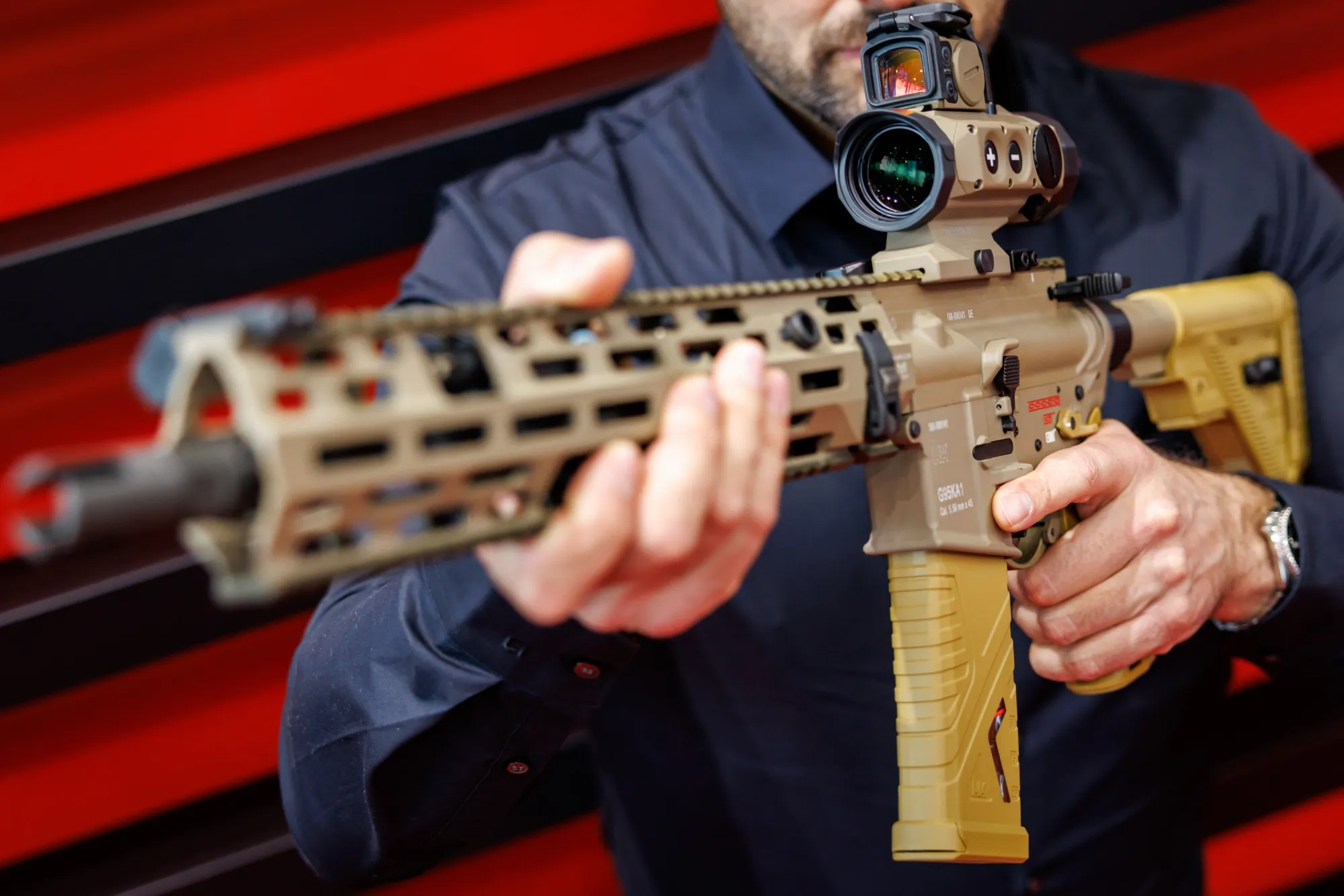 Heckler & Koch's G95 assault rifle.