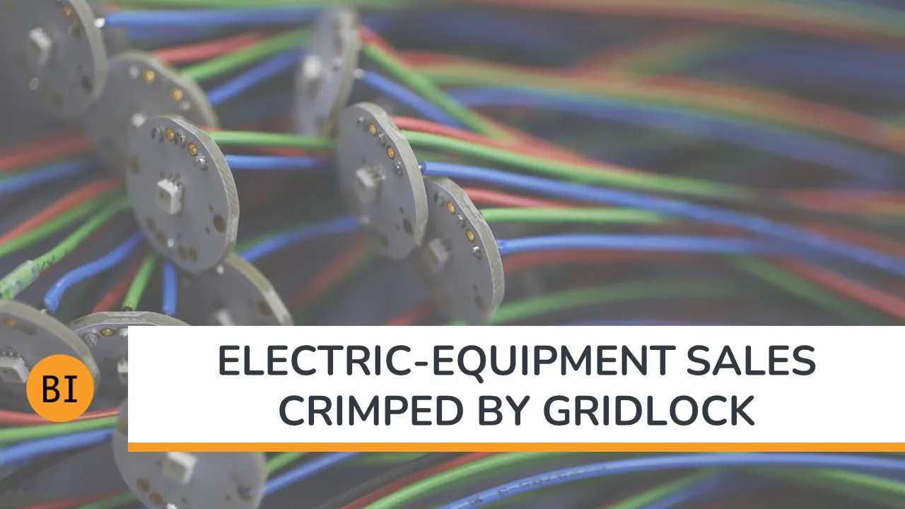 Watch Electric-Equipment Sales Crimped by Gridlock - Bloomberg