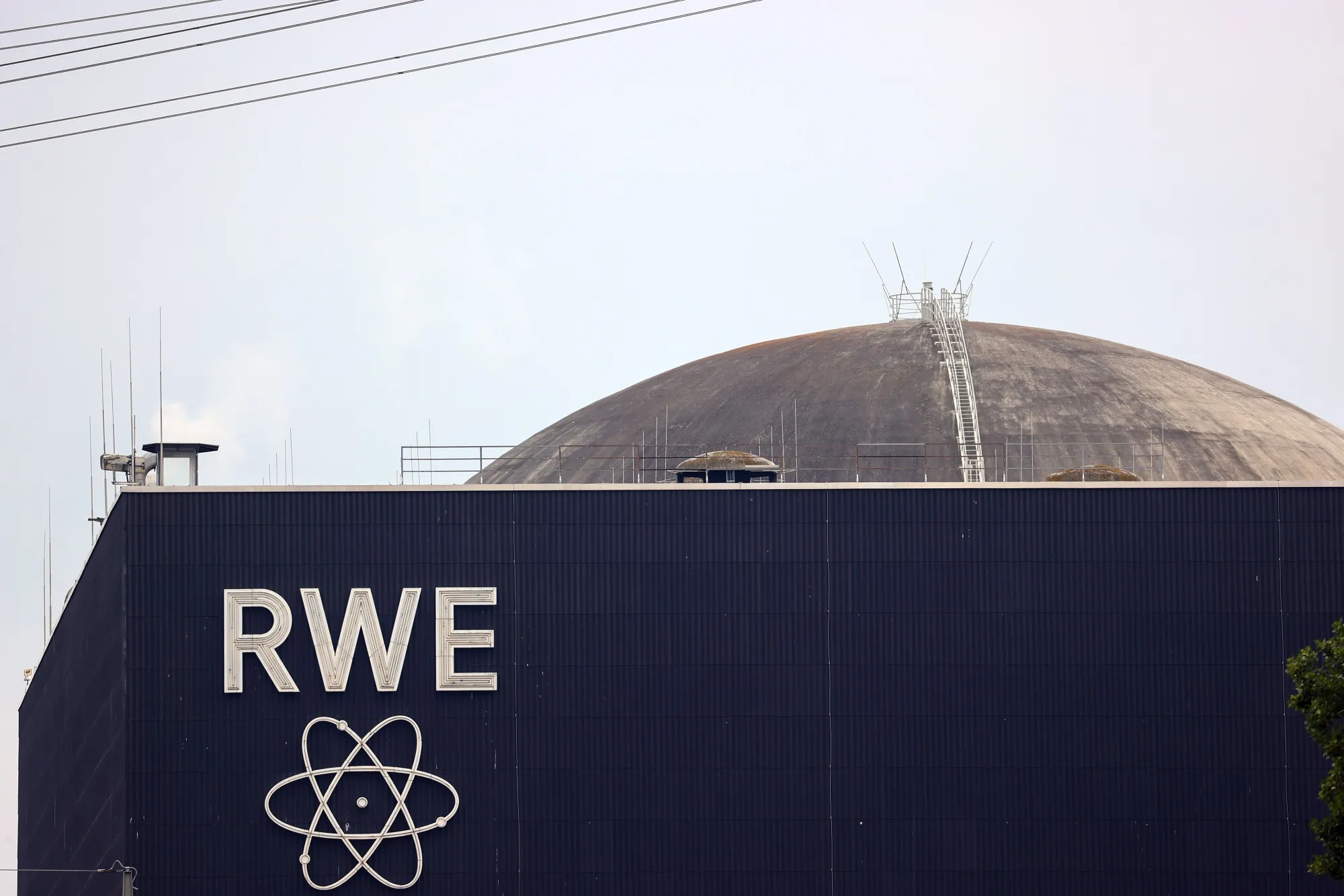 The RWE nuclear power plant on the River Rhine in Biblis, Germany.