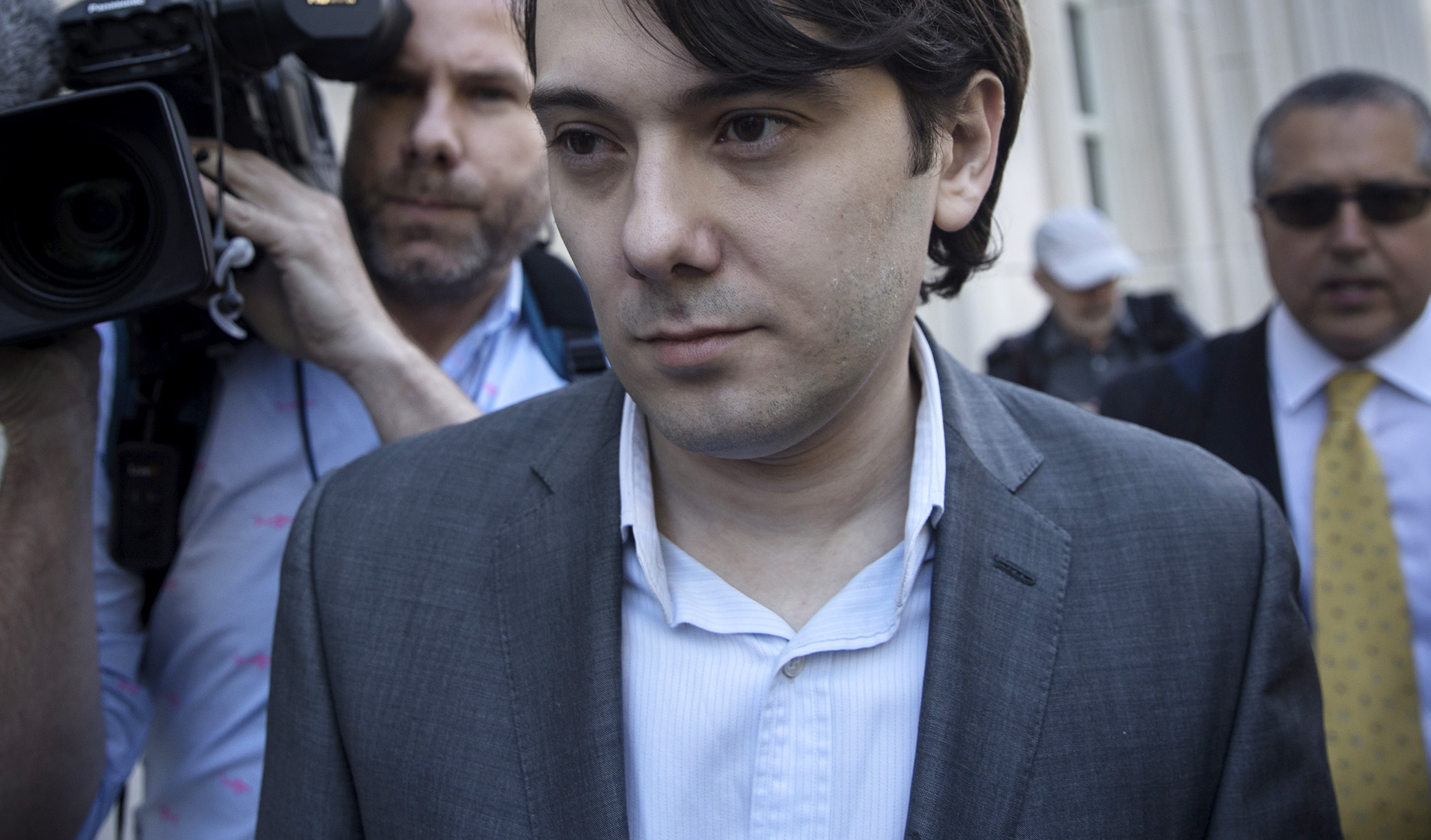Shkreli outside federal court in the Brooklyn, New York on June 26, 2017.