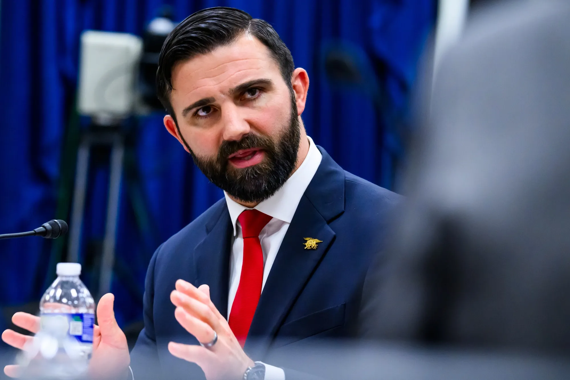 Cameron Hamilton during a House&nbsp;hearing in May.