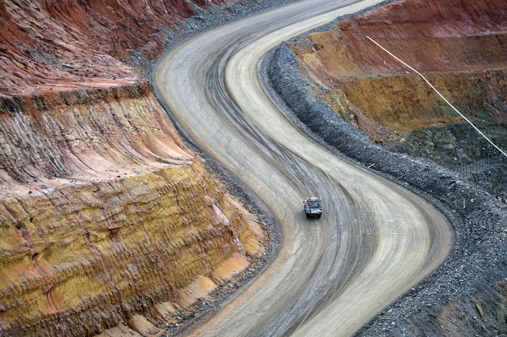 The Invincible open pit mine at the St Ives Gold Mine operated by Gold Fields Ltd. in Kambalda, Australia.