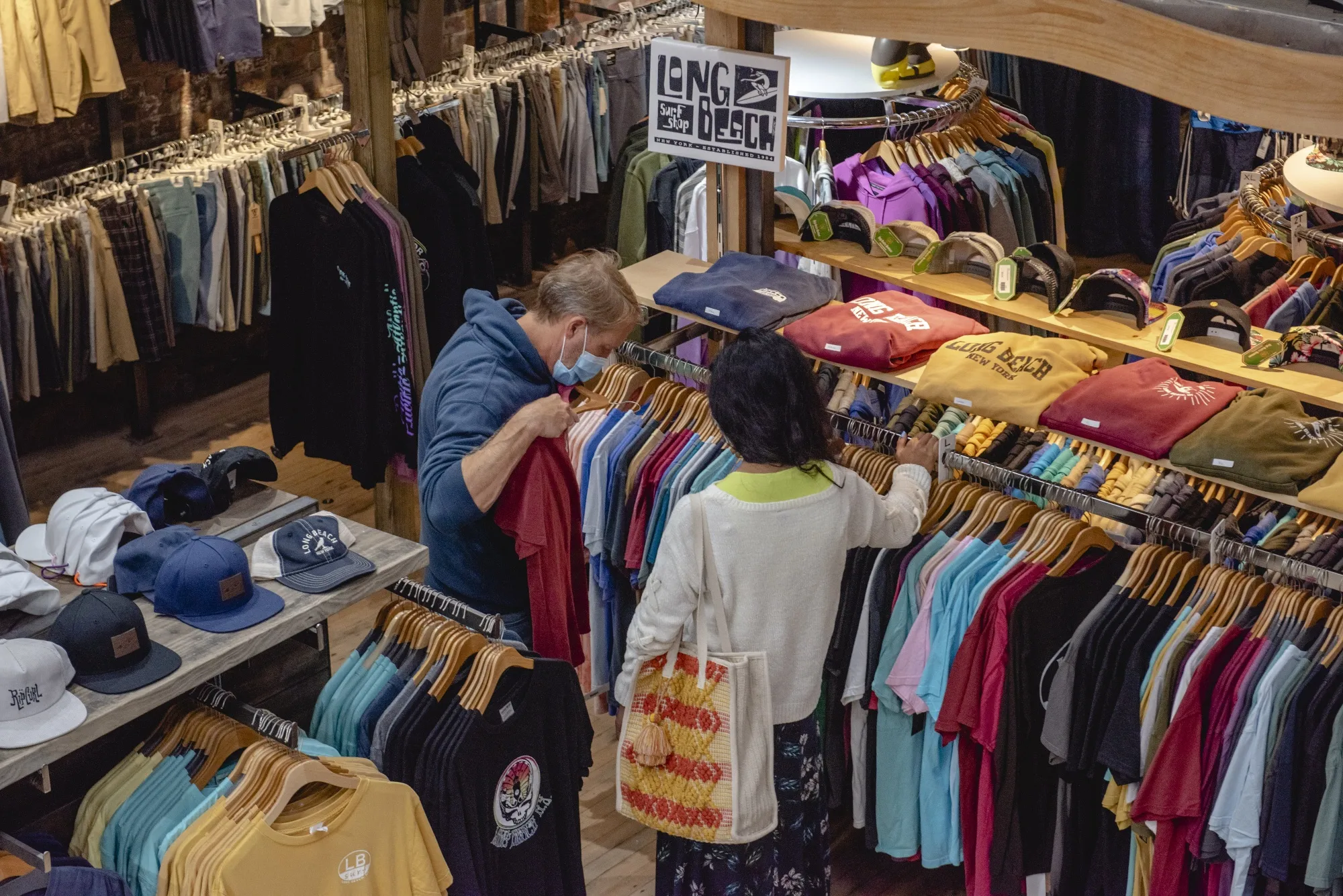 A clothing at a store in Long Beach, New York, on June 11.