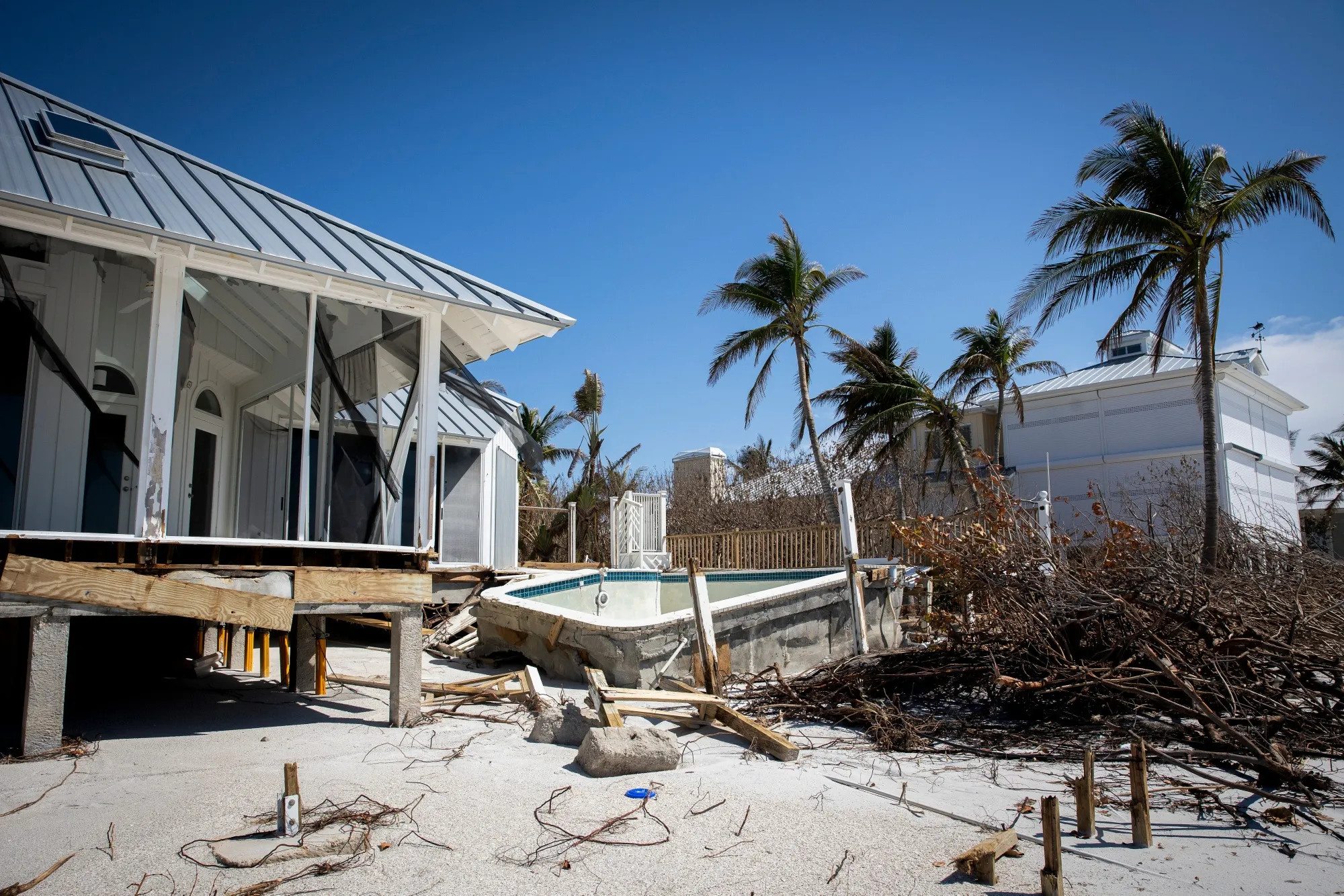 A damaged property in Florida following Hurricane Milton&nbsp;in October.&nbsp;